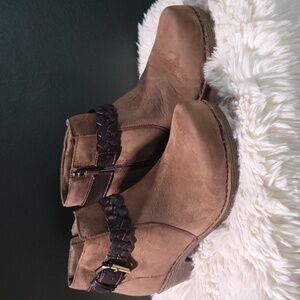 Dansko Leather Boots with Braided Strap